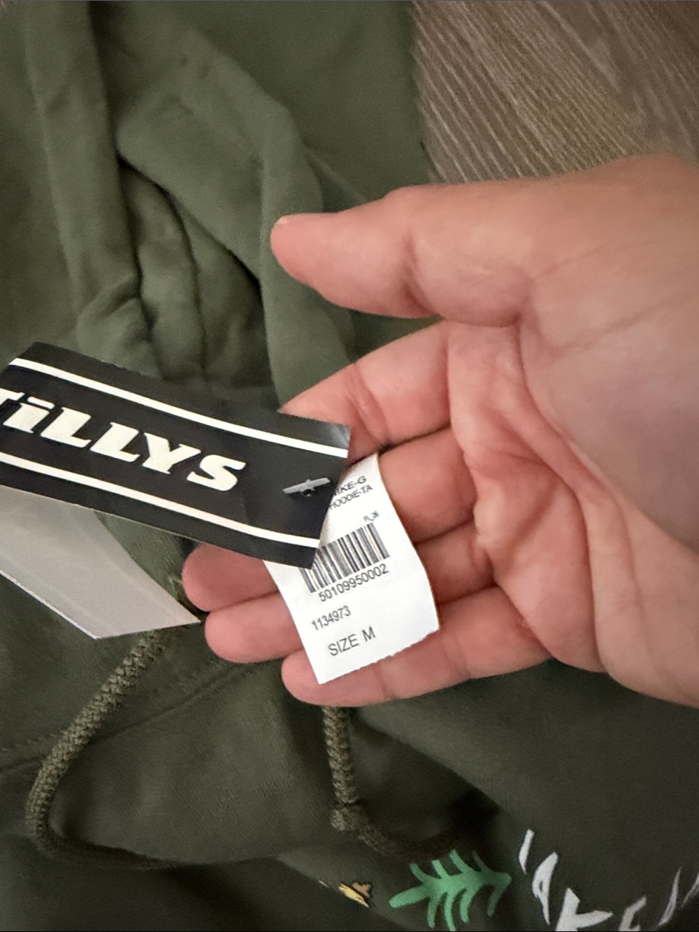 riot society Olive Green 'Take A Hike' Crewneck Hoodie - Picture 4 of 5